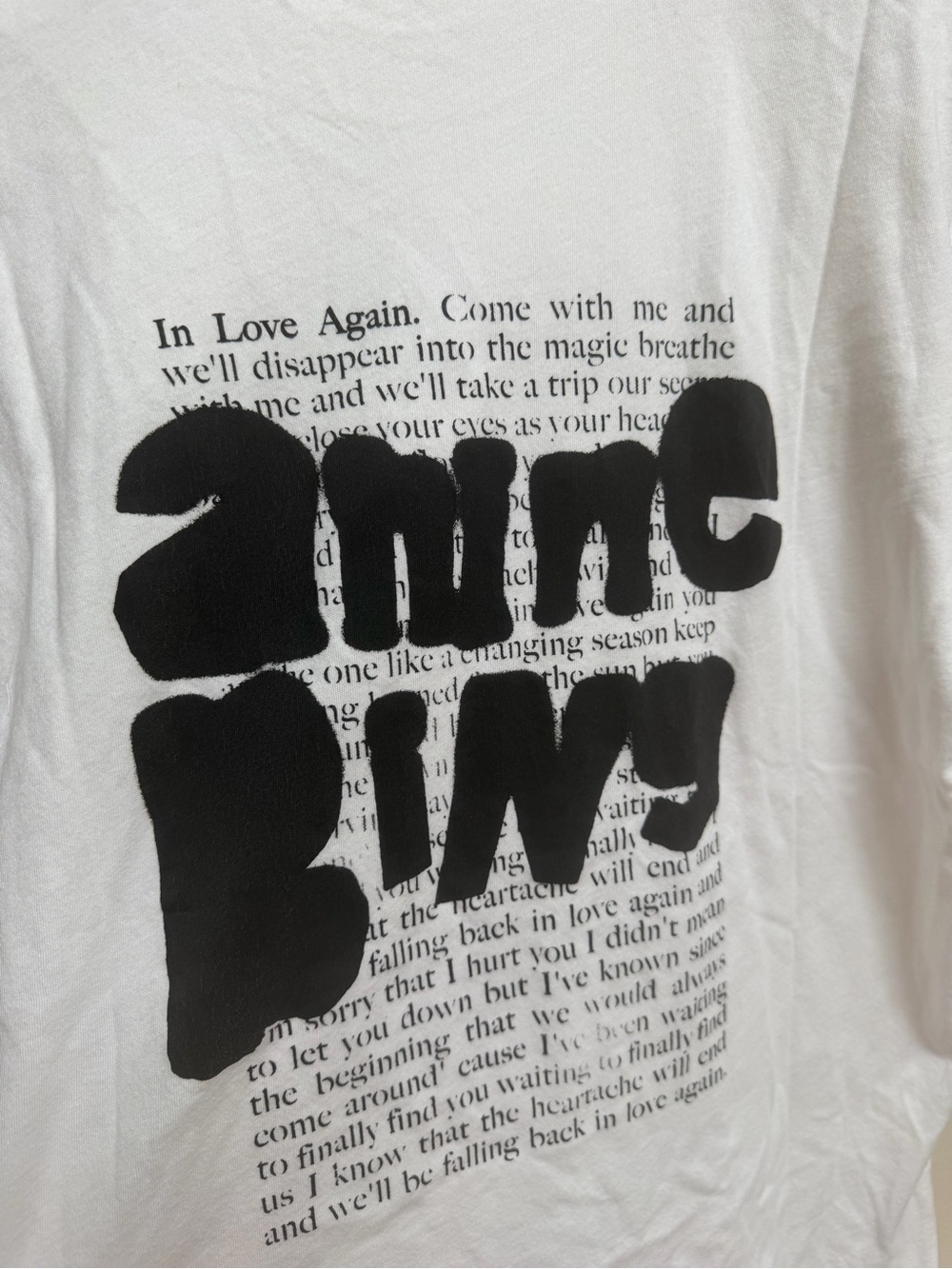 Anine Bing Classic White Logo T-Shirt - Picture 5 of 6